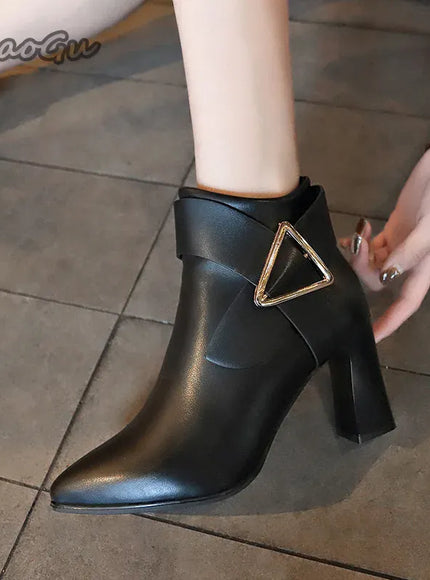 KissICON Ladies Shoes 2025 Ankle Women's Boots Retro Modern