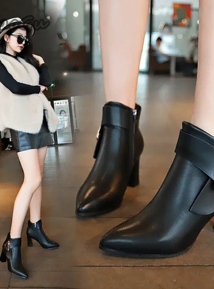 KissICON Ladies Shoes 2025 Ankle Women's Boots Retro Modern