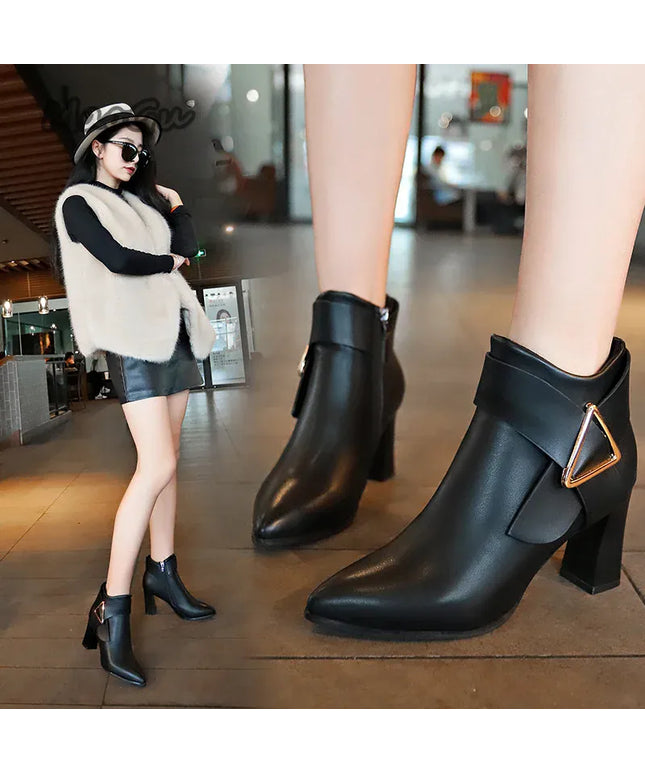 KissICON Ladies Shoes 2025 Ankle Women's Boots Retro Modern