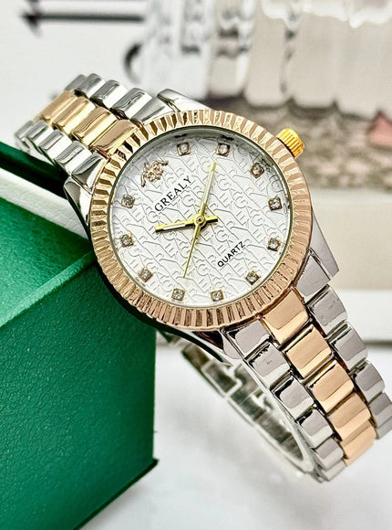 KissICON 💋 Ladies Watch Light Luxury Gold Stainless Steel