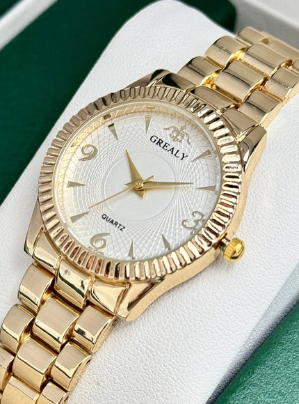 KissICON 💋 Ladies Watch Light Luxury Gold Stainless Steel