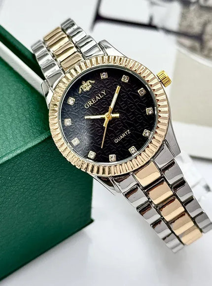 KissICON 💋 Ladies Watch Light Luxury Gold Stainless Steel