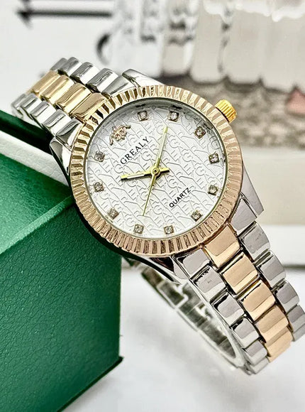 KissICON 💋 Ladies Watch Light Luxury Gold Stainless Steel