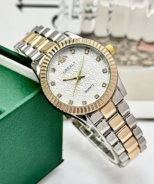 KissICON 💋 Ladies Watch Light Luxury Gold Stainless Steel