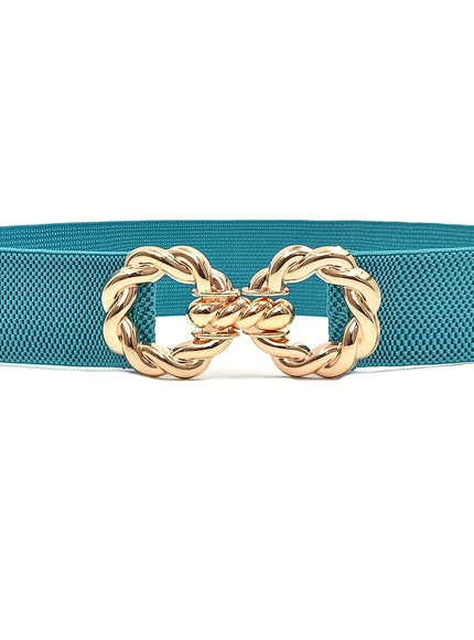 jkthpu-45 Lake Green / L Chic Slimming Elastic Waist Belt Versatile for Any Style