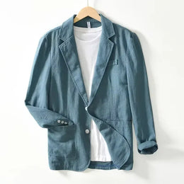 KissICON Lan / S Lightweight 100 Cotton Mens Summer Business Blazer