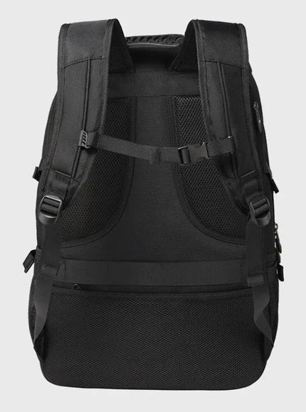 KissICON Large Black Waterproof Travel Business Outdoor Backpack