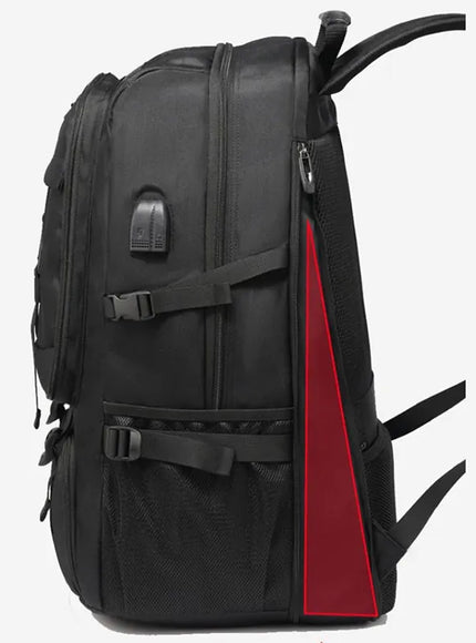 KissICON Large Black Waterproof Travel Business Outdoor Backpack