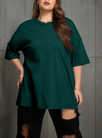 KissICON [Large Fashionable Women's T-shirt] Casual and Fashionable Large Size Women's T-shirt