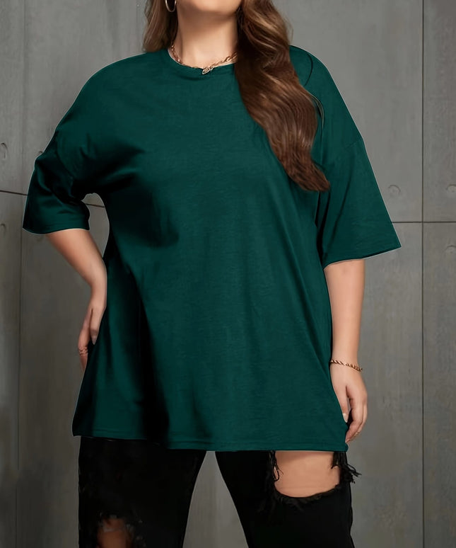 KissICON [Large Fashionable Women's T-shirt] Casual and Fashionable Large Size Women's T-shirt