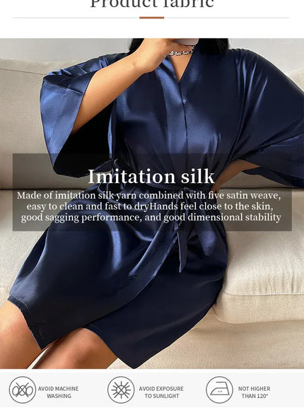 KissICON Large Size 3XL 4XL 5XL Women Robe Loungewear
