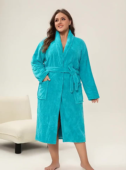 KissICON Large Size Women'S Bathrobe 120*150cm 350gsm Women'S Plus