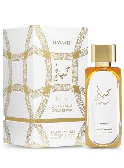 KISSICON Lattafa Hayaati Gold Elixir Unisex EDP 100Ml Fragrance
