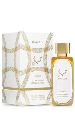 KISSICON Lattafa Hayaati Gold Elixir Unisex EDP 100Ml Fragrance