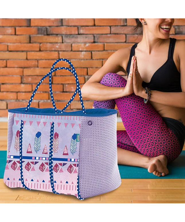 KissICON Lavender Yoga Waterproof Multifunctional Fitness Shoulder Backpack