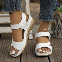 KissICON Leisure Versatile Solid Sandals Women Plus Size Comfortable