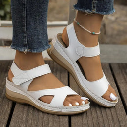 KissICON Leisure Versatile Solid Sandals Women Plus Size Comfortable