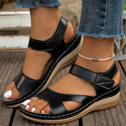 KissICON Leisure Versatile Solid Sandals Women Plus Size Comfortable