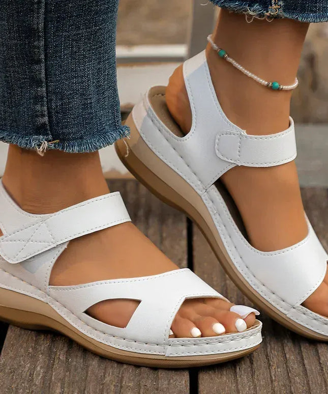 KissICON Leisure Versatile Solid Sandals Women Plus Size Comfortable