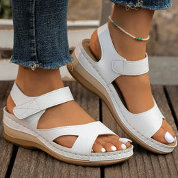 KissICON Leisure Versatile Solid Sandals Women Plus Size Comfortable