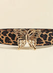 Leopard print gold buckle / M