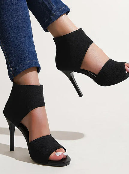 KissICON Leopard Super High Heels Sandals for Women Plus