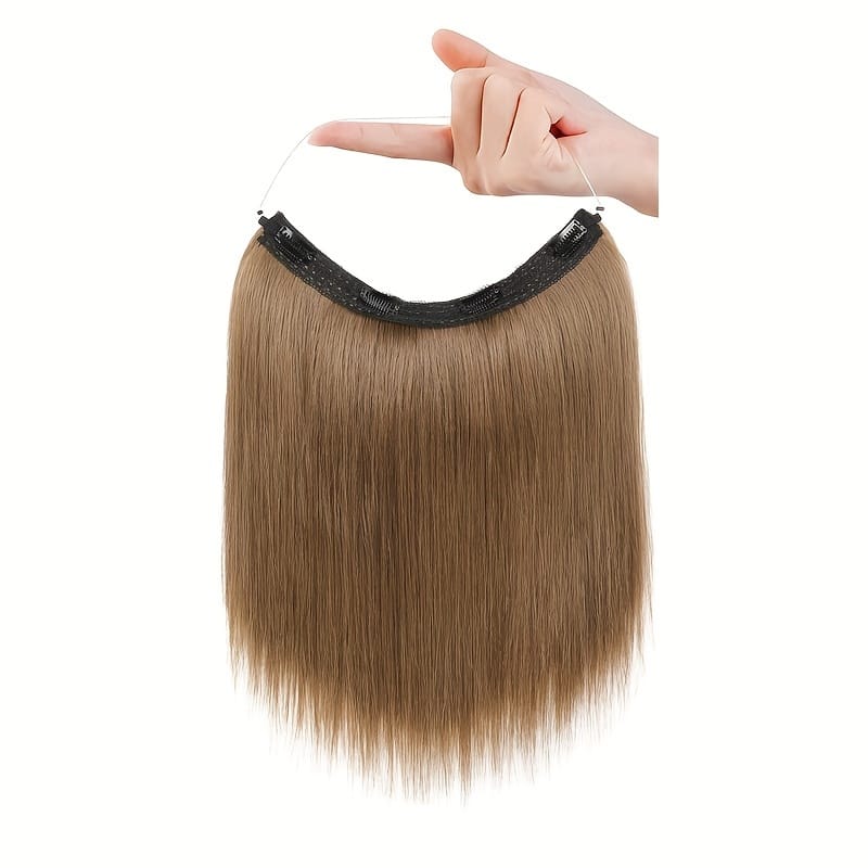 KissICON Light Brown / 12inch KissIcon 12in Invisible Wire Hair Extensions - Secure