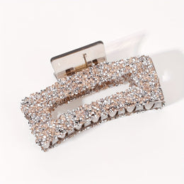 KissICON Light Brown Sparkling Rhinestone Claw Clip Large Durable Chic for All Occasions