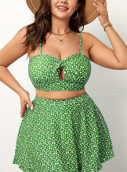 KissICON Light Green / 1XL Chic Curve Threepiece Bikini – Beach