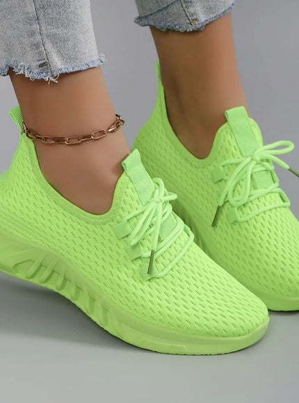 Dropshipman light green / 41 Women's summer breathable mesh flat shoes women's shoes casual sports shoes, clearance free shipping