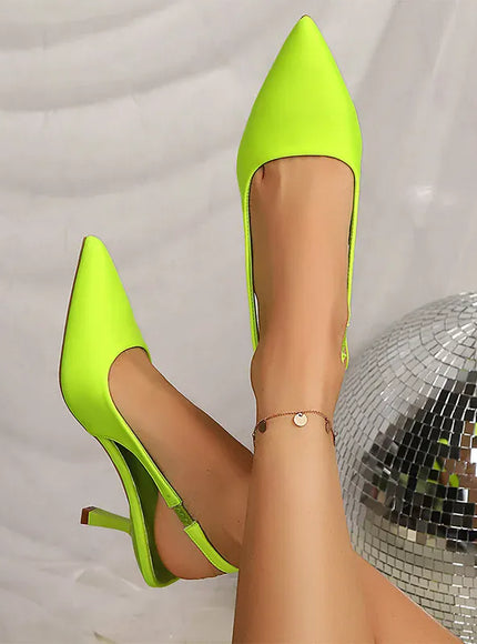 KissICON Light Green High Heels Sandals for Women 2025