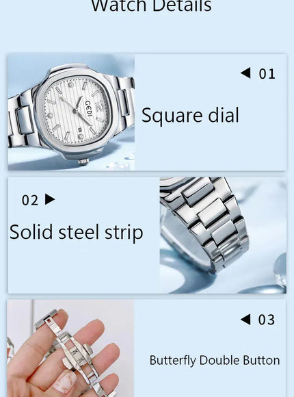 KissICON 💋 Light Luxury Women Watch Stainless Steel Strap