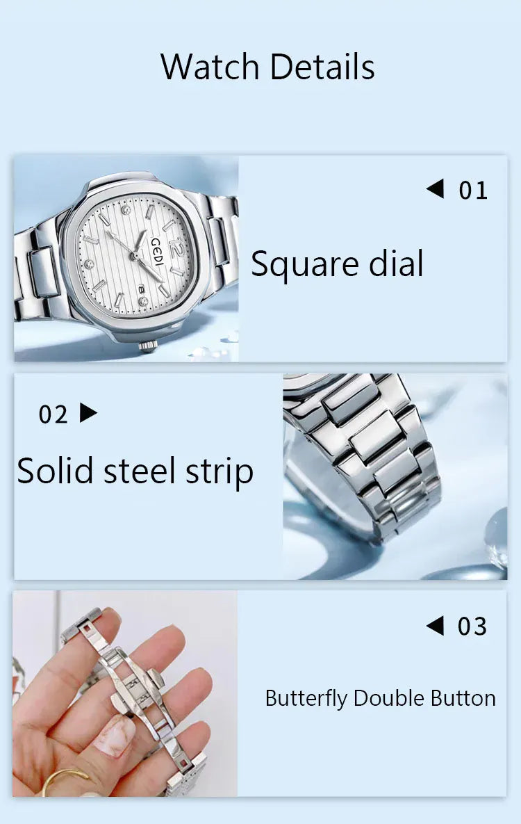 KissICON 💋 Light Luxury Women Watch Stainless Steel Strap
