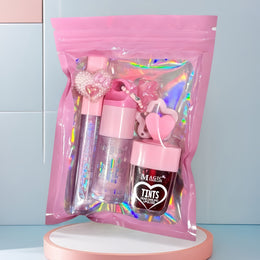 KissICON light pink+pink Hydrating Colorchanging Lip Gloss Honey Gift Set