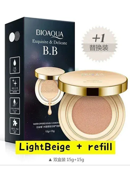 KissICON LightBeige refill BB Air Cushion Foundation CC Cream Concealer Waterproof