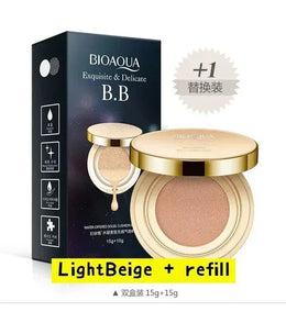 KissICON LightBeige refill BB Air Cushion Foundation CC Cream Concealer Waterproof