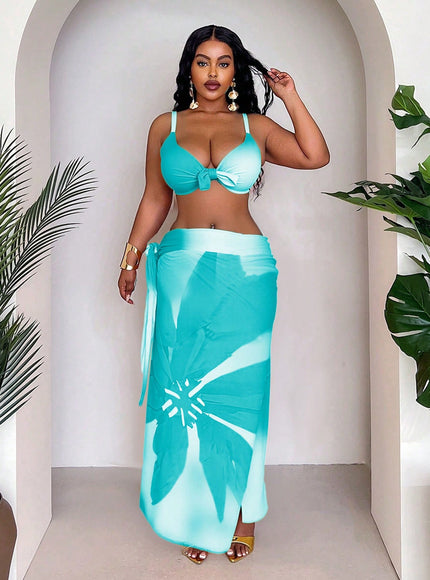 KissICON Lime Green / 0XL Curve 3pcs Set – Ombre Gradient Print