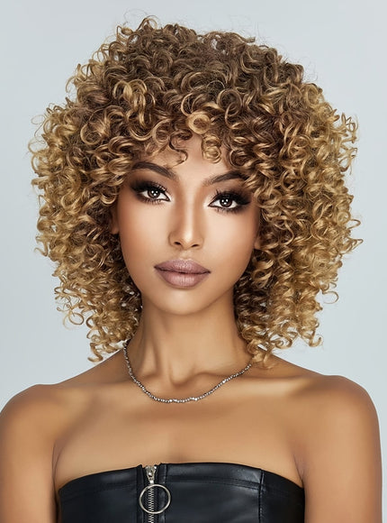 KissICON Linen / 14inch Kissicon 14 Inch Short Curly Blonde