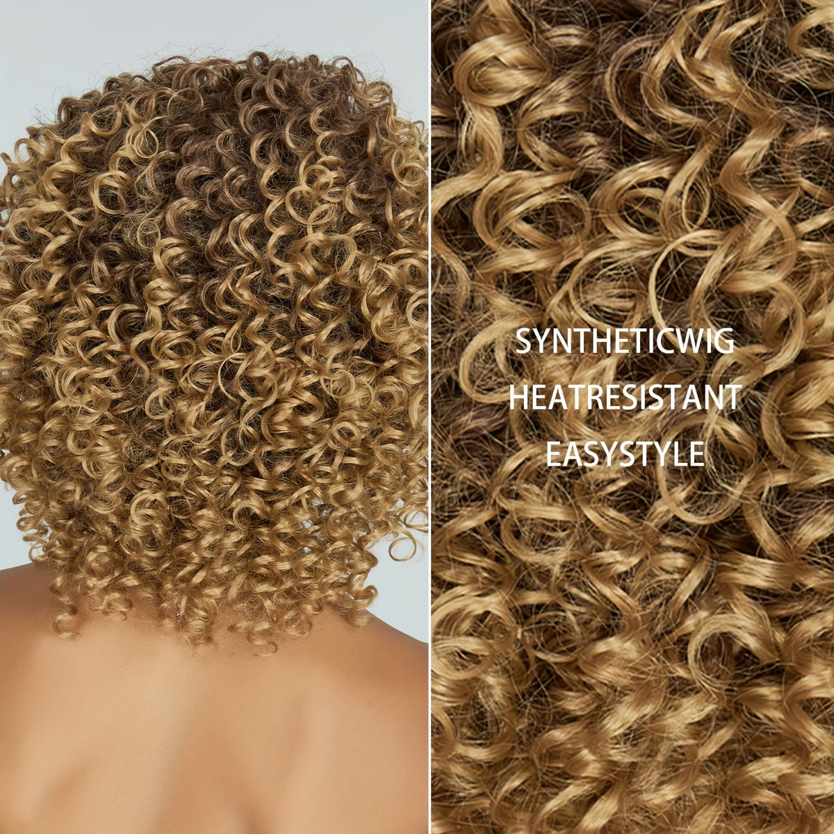 KissICON Linen / 14inch Kissicon 14 Inch Short Curly Blonde