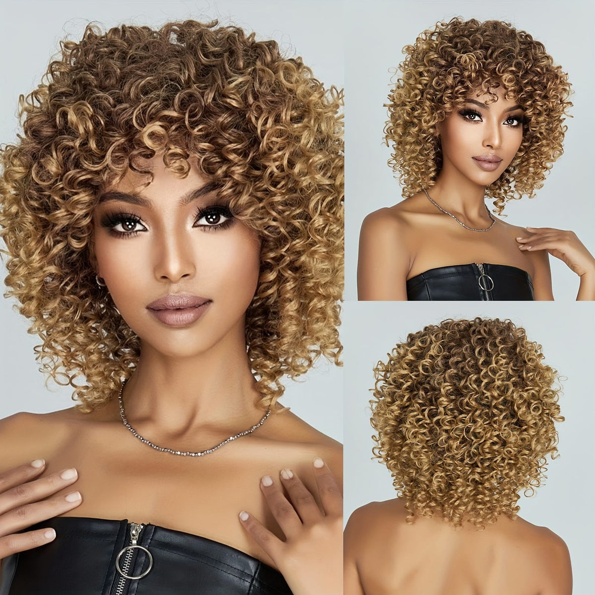 KissICON Linen / 14inch Kissicon 14 Inch Short Curly Blonde