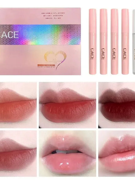KissICON Lip Makeup Kits KissIcon CACE Matte Liquid Lipstick Set 4 Lipgloss