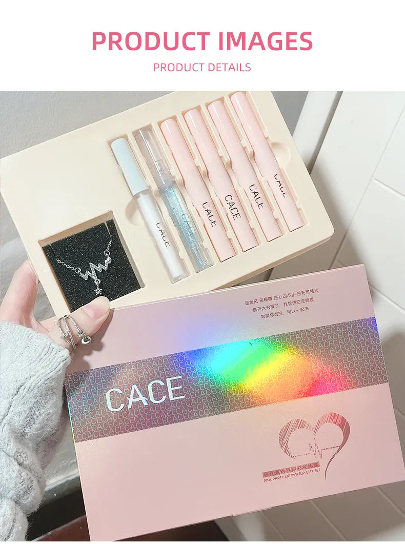KissICON Lip Makeup Kits KissIcon CACE Matte Liquid Lipstick Set 4 Lipgloss