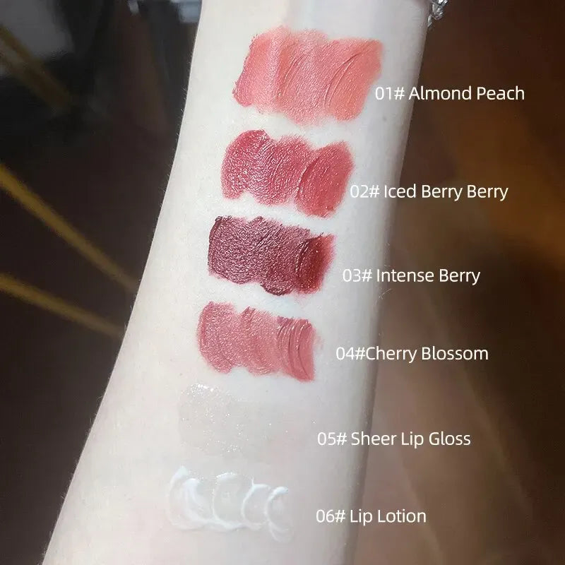 KissICON Lip Makeup Kits KissIcon CACE Matte Liquid Lipstick Set 4 Lipgloss