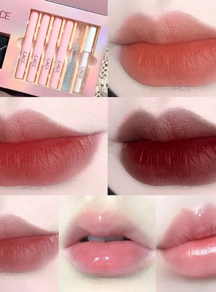 KissICON Lip Makeup Kits KissIcon CACE Matte Liquid Lipstick Set 4 Lipgloss
