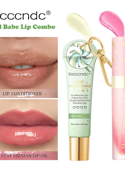 KissICON Lipstick and lip oil KissIcon Lip Oil Lipstick Set Long Lasting Hydration