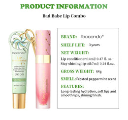 KissICON Lipstick and lip oil KissIcon Lip Oil Lipstick Set Long Lasting Hydration