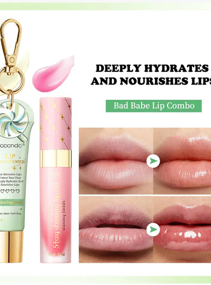 KissICON Lipstick and lip oil KissIcon Lip Oil Lipstick Set Long Lasting Hydration
