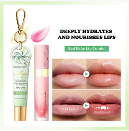 KissICON Lipstick and lip oil KissIcon Lip Oil Lipstick Set Long Lasting Hydration
