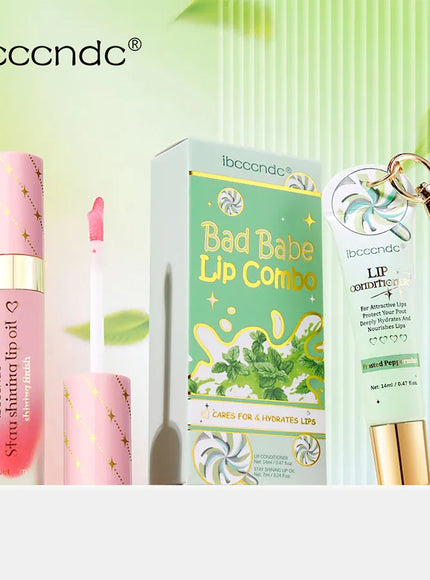 KissICON Lipstick and lip oil KissIcon Lip Oil Lipstick Set Long Lasting Hydration