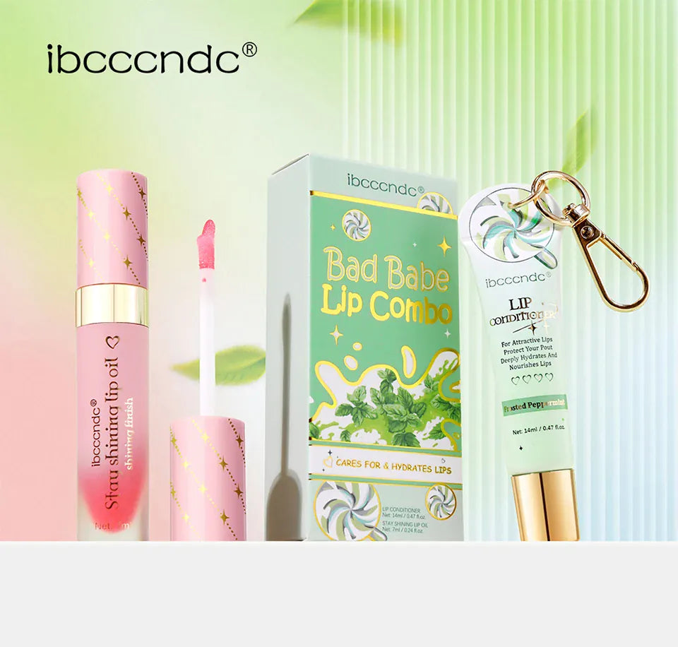 KissICON Lipstick and lip oil KissIcon Lip Oil Lipstick Set Long Lasting Hydration